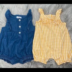 🟠 4/$25 Baby Girl Rompers
